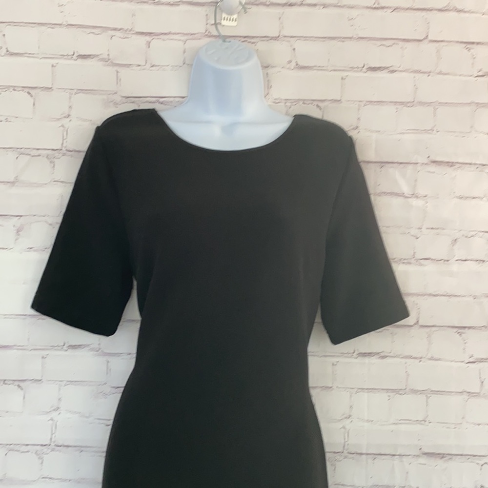 Mario Serrani black bodycon dress SZ medium - Picture 4 of 10
